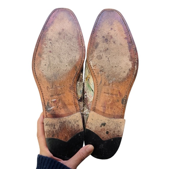 Paul Smith Multicolor Paint-Splatter Leather Oxfords main image 7